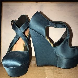 ASOS Silk Teal Wedge